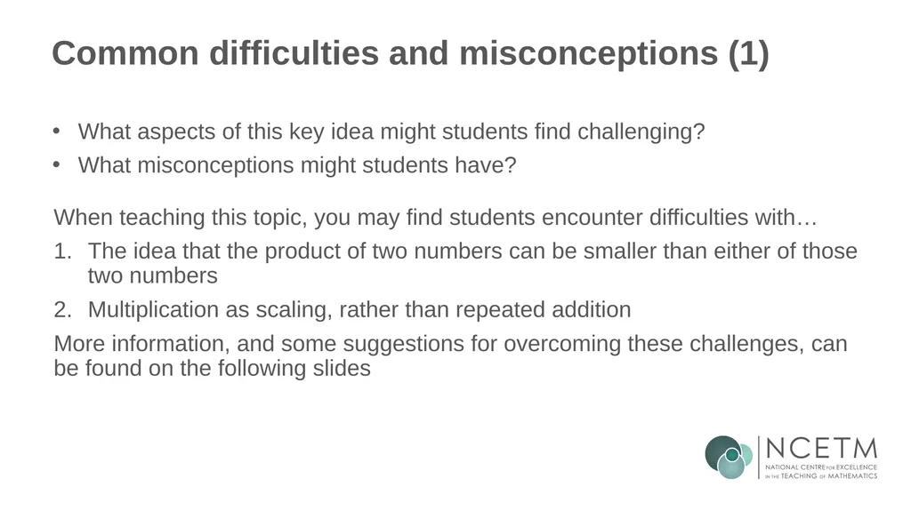 The mathematical structure of multiplying - slide 11 of 46