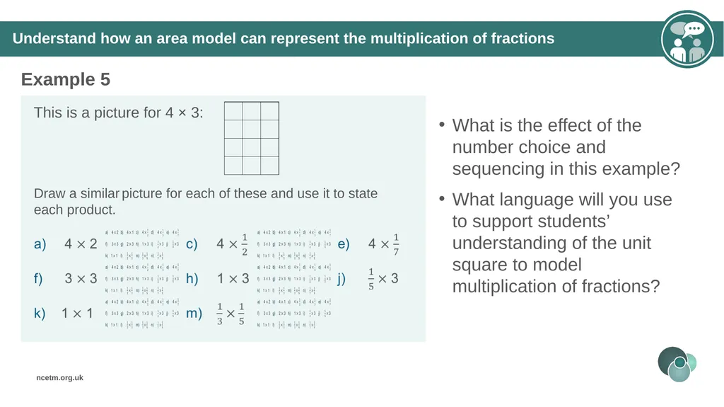 The mathematical structure of multiplying - slide 32 of 46