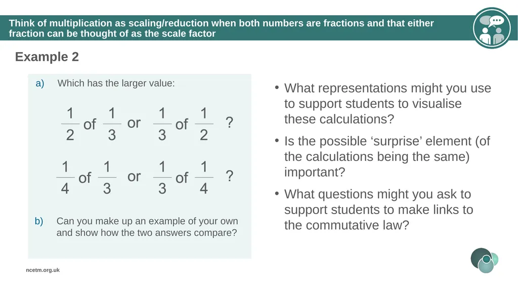 The mathematical structure of multiplying - slide 21 of 46