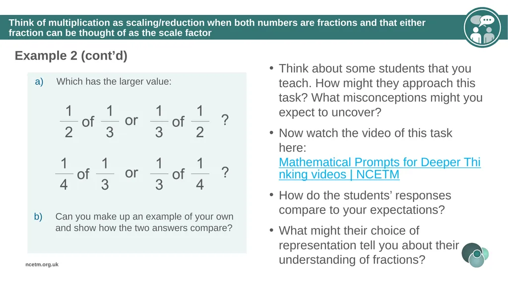 The mathematical structure of multiplying - slide 22 of 46