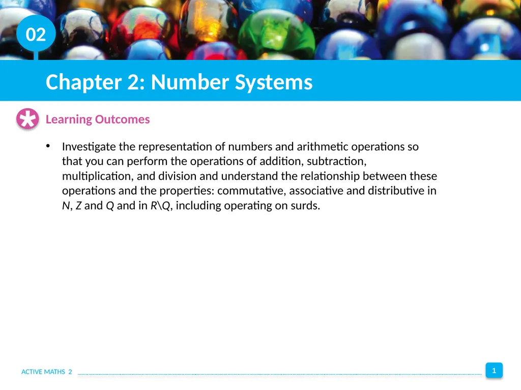 Chapter 2: Number Systems Investigate the - slide 1 of 10