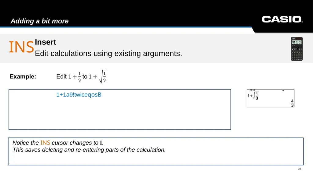 fx-991CW Interactive Manual Scientific ClassWiz - slide 39 of 49