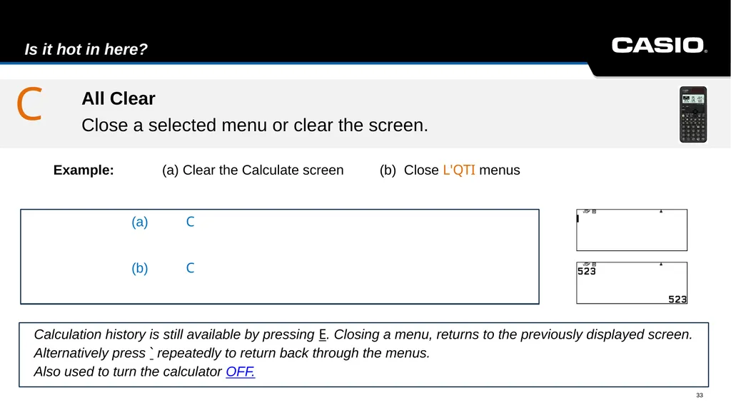 fx-991CW Interactive Manual Scientific ClassWiz - slide 33 of 49