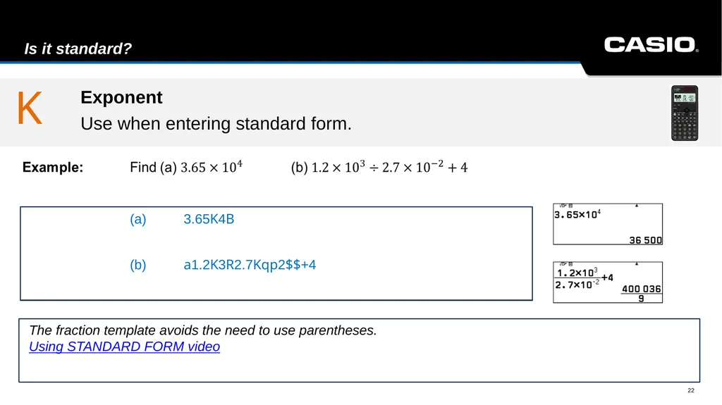 fx-991CW Interactive Manual Scientific ClassWiz - slide 22 of 49