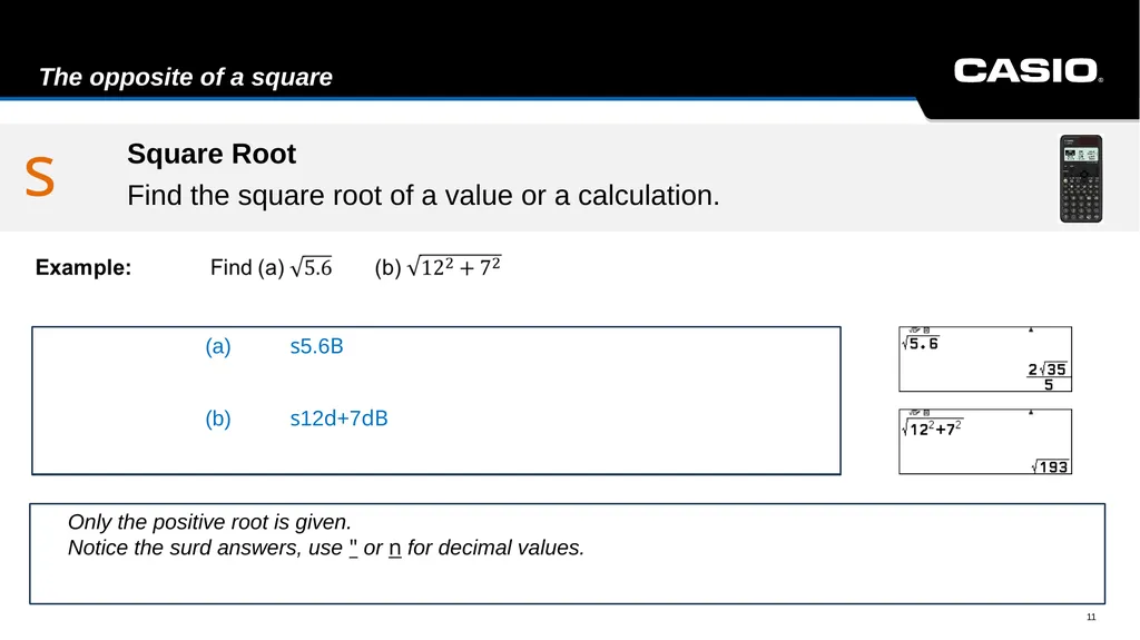 fx-991CW Interactive Manual Scientific ClassWiz - slide 11 of 49