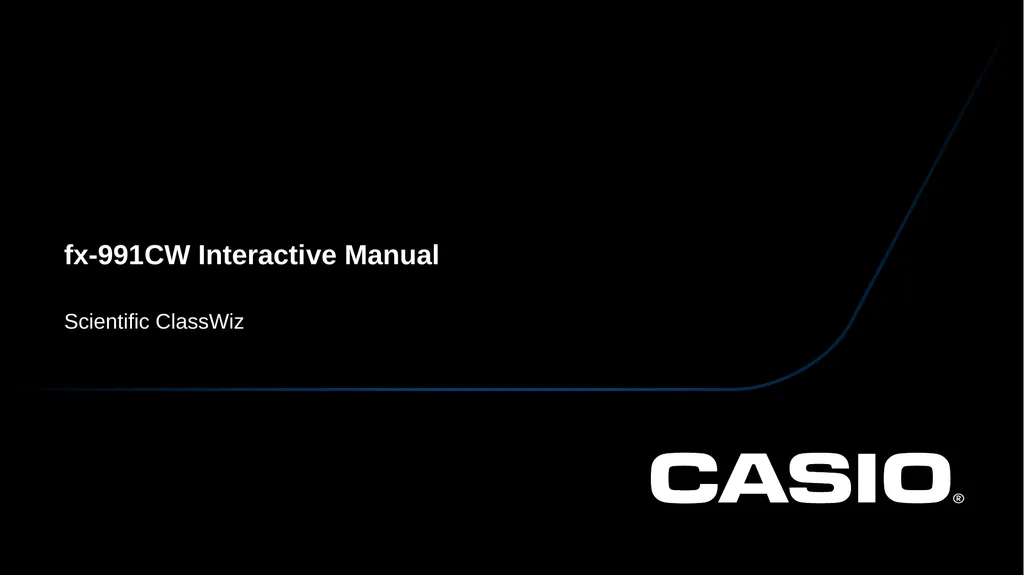 fx-991CW Interactive Manual Scientific ClassWiz - slide 1 of 49