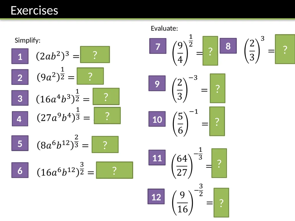 C1: Chapter 1 – Algebraic Manipulation Dr J Frost - slide 11 of 28