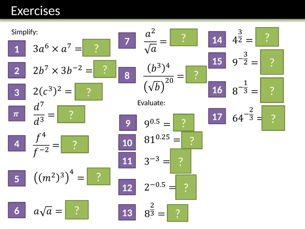C1: Chapter 1 – Algebraic Manipulation Dr J Frost - slide 7 of 28