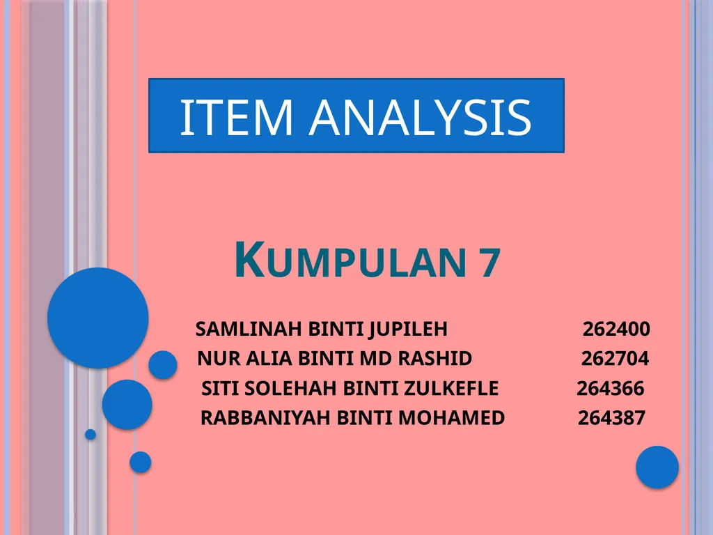 Kumpulan 7 SAMLINAH BINTI JUPILEH 262400 NUR ALIA - slide 1 of 24