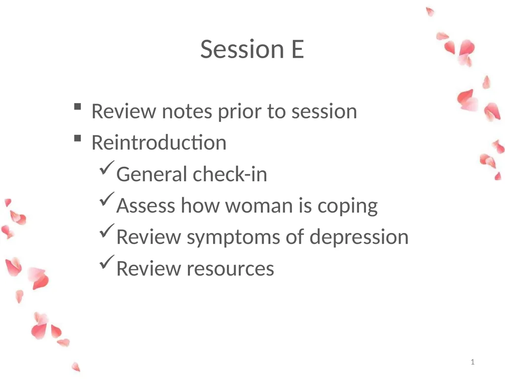 1 Session E Review notes prior to session - slide 1 of 3