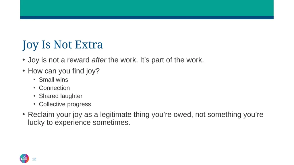 Sustaining Yourself in Leadership Centering Rest, - slide 12 of 21