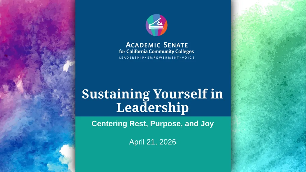 Sustaining Yourself in Leadership Centering Rest, - slide 1 of 21