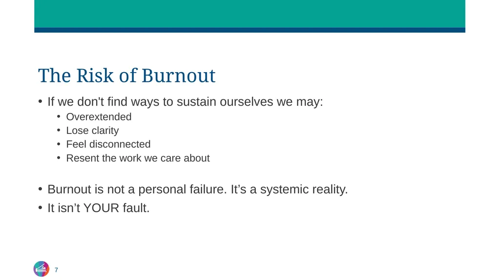 Sustaining Yourself in Leadership Centering Rest, - slide 7 of 21
