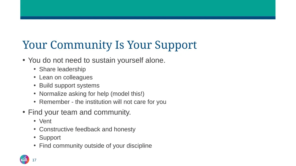 Sustaining Yourself in Leadership Centering Rest, - slide 17 of 21