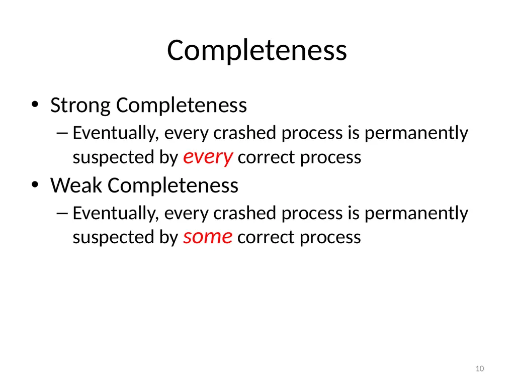 Failure Detectors Presented by, Archana Bharath - slide 10 of 79