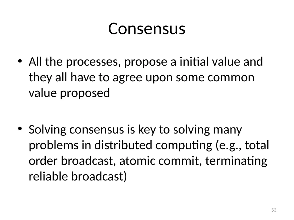Failure Detectors Presented by, Archana Bharath - slide 53 of 79