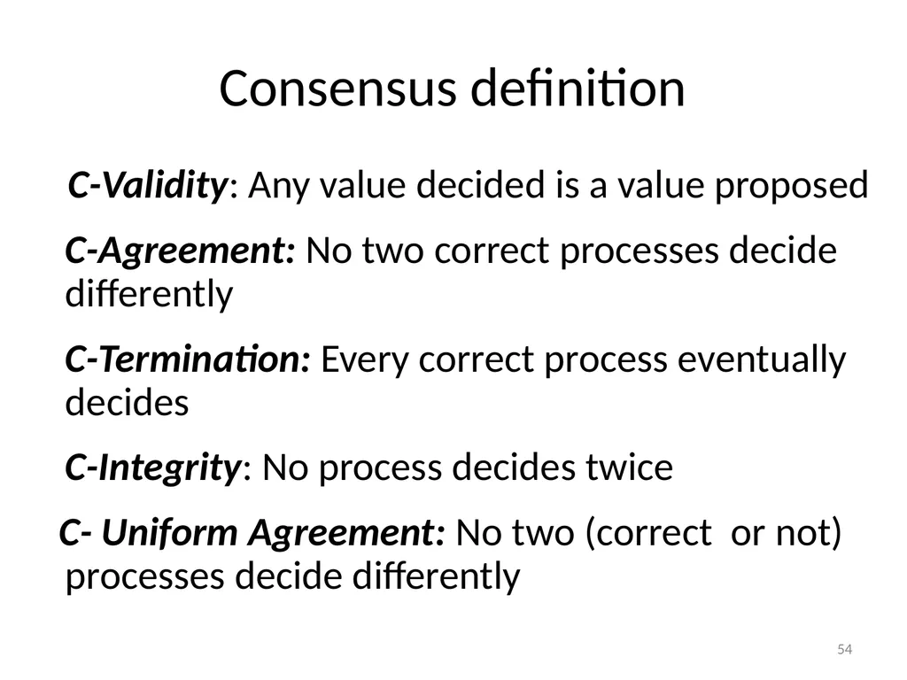 Failure Detectors Presented by, Archana Bharath - slide 54 of 79