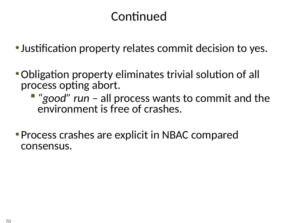 Failure Detectors Presented by, Archana Bharath - slide 70 of 79