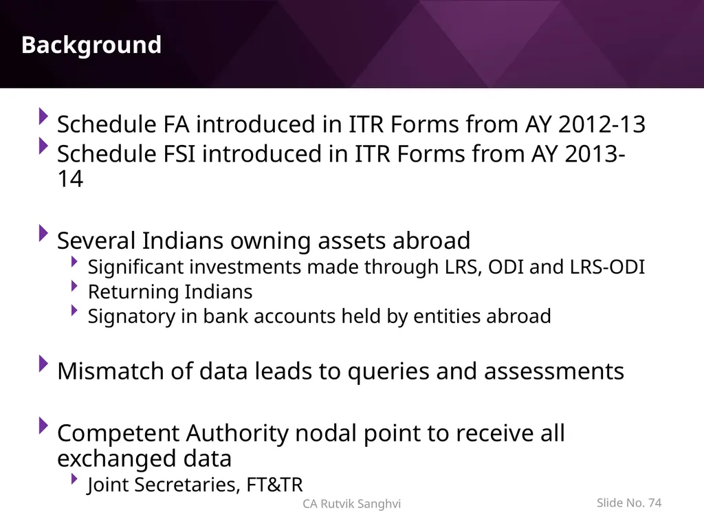 LRS remittances and Foreign investment by Resident - slide 74 of 130