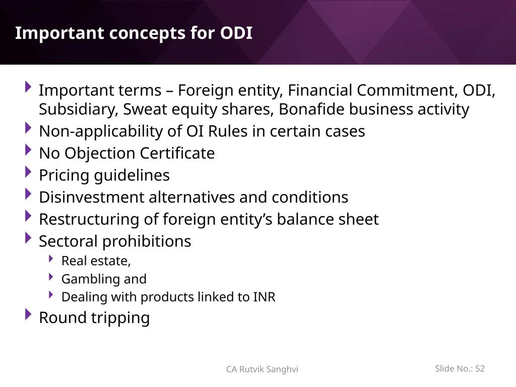 LRS remittances and Foreign investment by Resident - slide 52 of 130