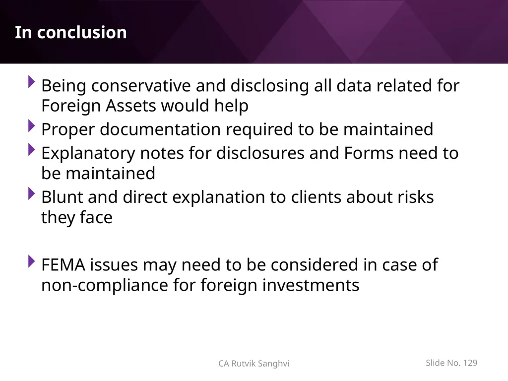 LRS remittances and Foreign investment by Resident - slide 129 of 130