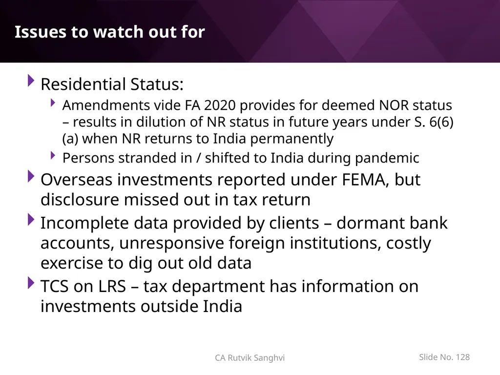 LRS remittances and Foreign investment by Resident - slide 128 of 130
