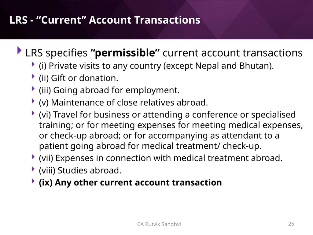 LRS remittances and Foreign investment by Resident - slide 25 of 130