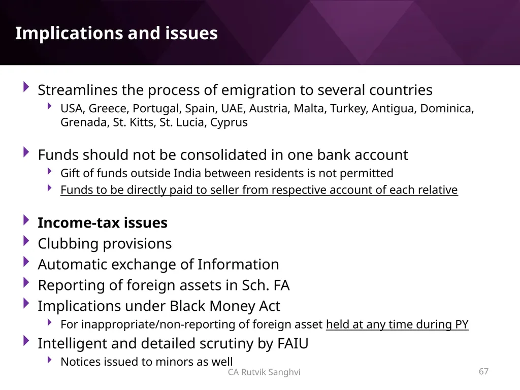 LRS remittances and Foreign investment by Resident - slide 67 of 130