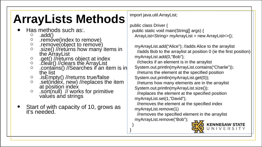 Module 1 Part 3: Using complex data types in Java - slide 11 of 39