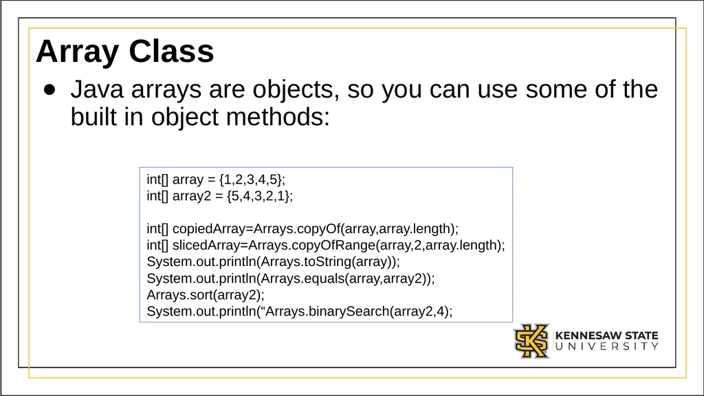 Module 1 Part 3: Using complex data types in Java - slide 36 of 39