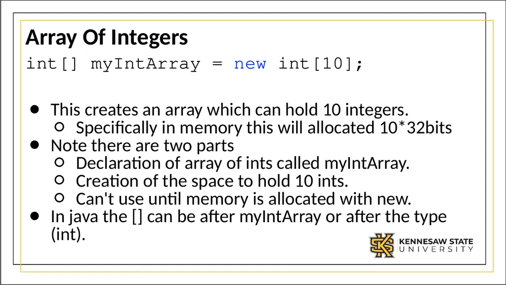 Module 1 Part 3: Using complex data types in Java - slide 14 of 39