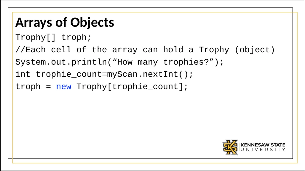 Module 1 Part 3: Using complex data types in Java - slide 37 of 39