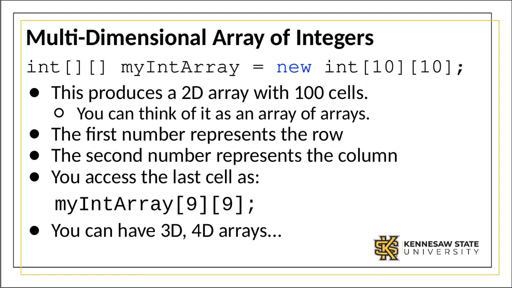 Module 1 Part 3: Using complex data types in Java - slide 38 of 39