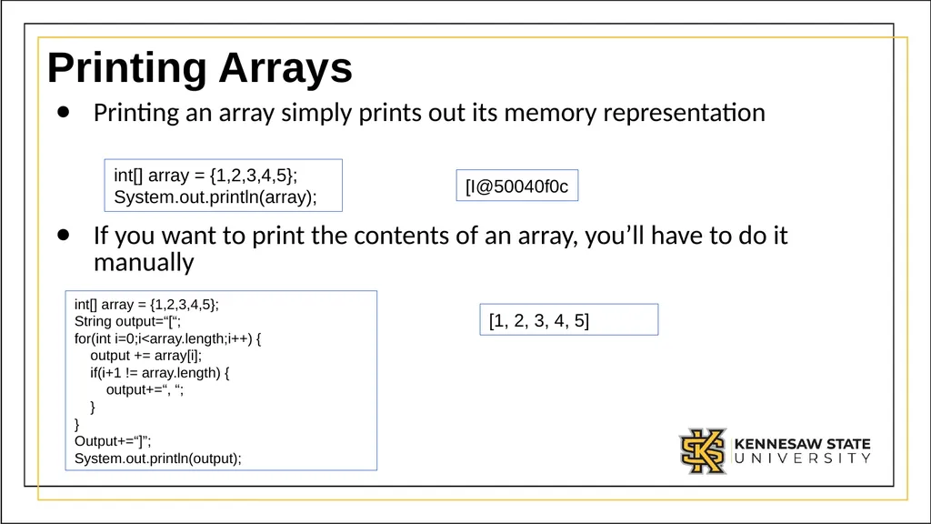 Module 1 Part 3: Using complex data types in Java - slide 33 of 39