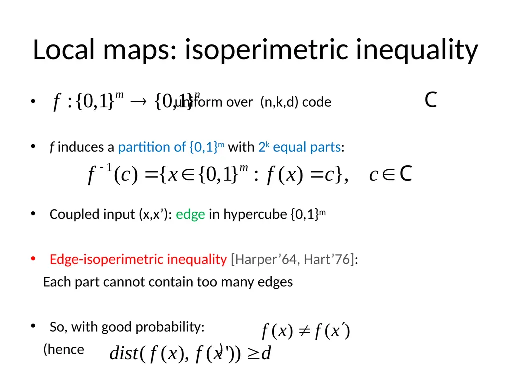 Bounded depth circuits cannot sample good codes - slide 16 of 21