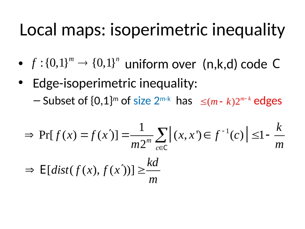 Bounded depth circuits cannot sample good codes - slide 17 of 21