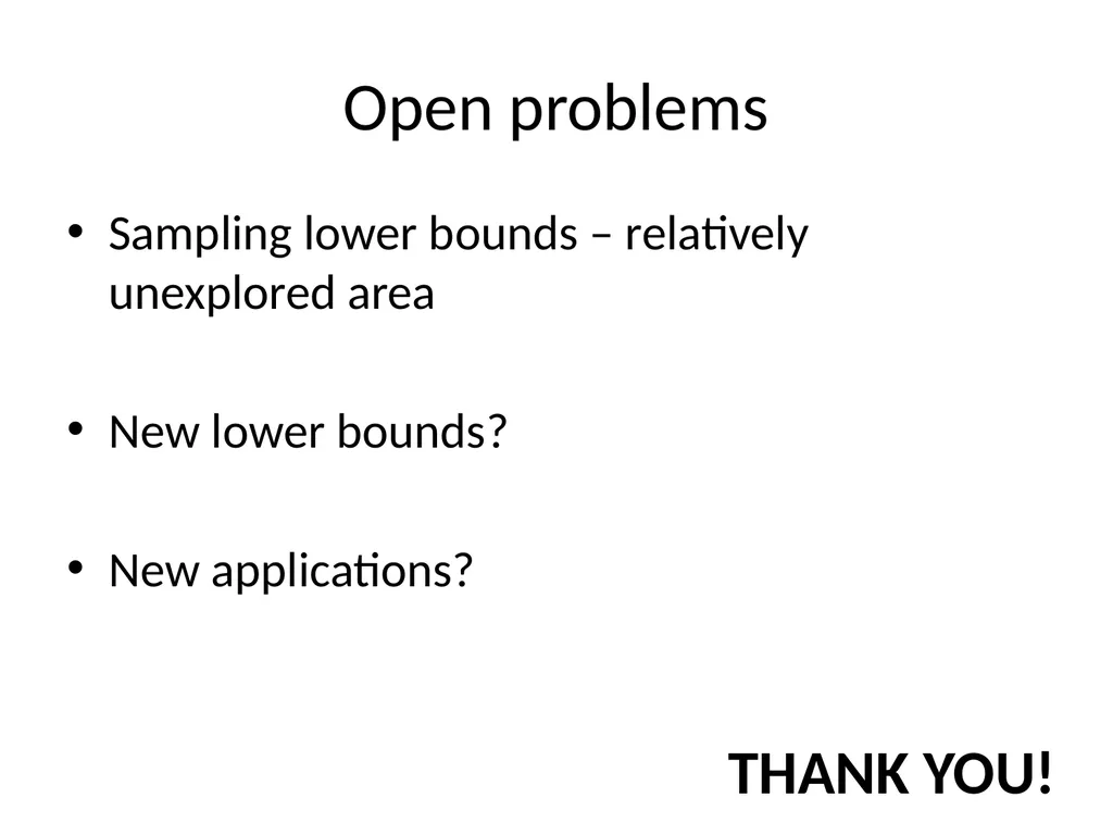 Bounded depth circuits cannot sample good codes - slide 21 of 21