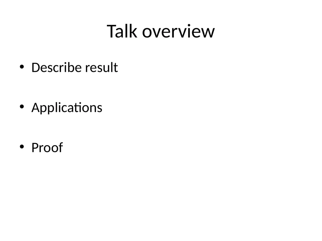 Bounded depth circuits cannot sample good codes - slide 5 of 21