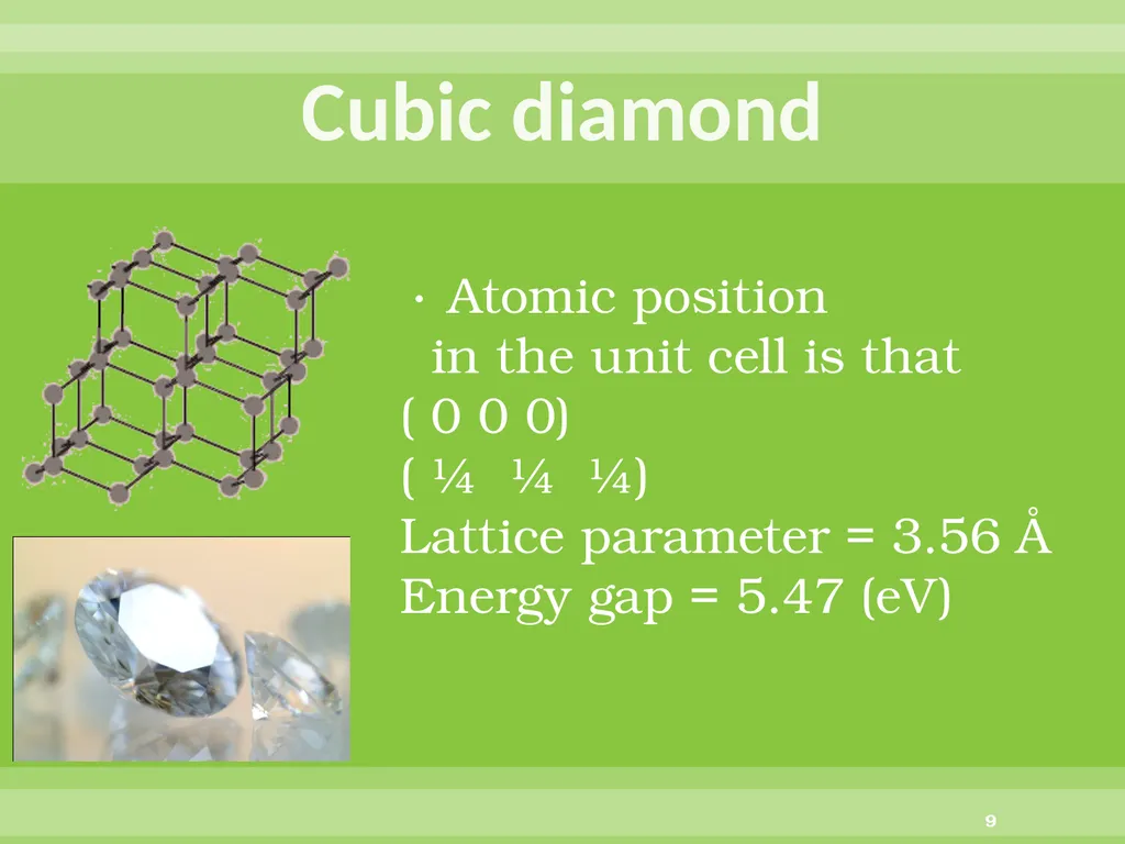Direct conversion of graphite into diamond through - slide 9 of 25