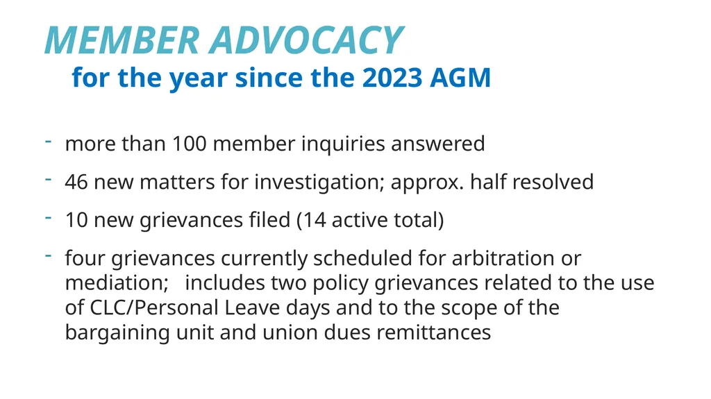 TEAM-IFPTE Local 161 Annual General Meeting - slide 9 of 25