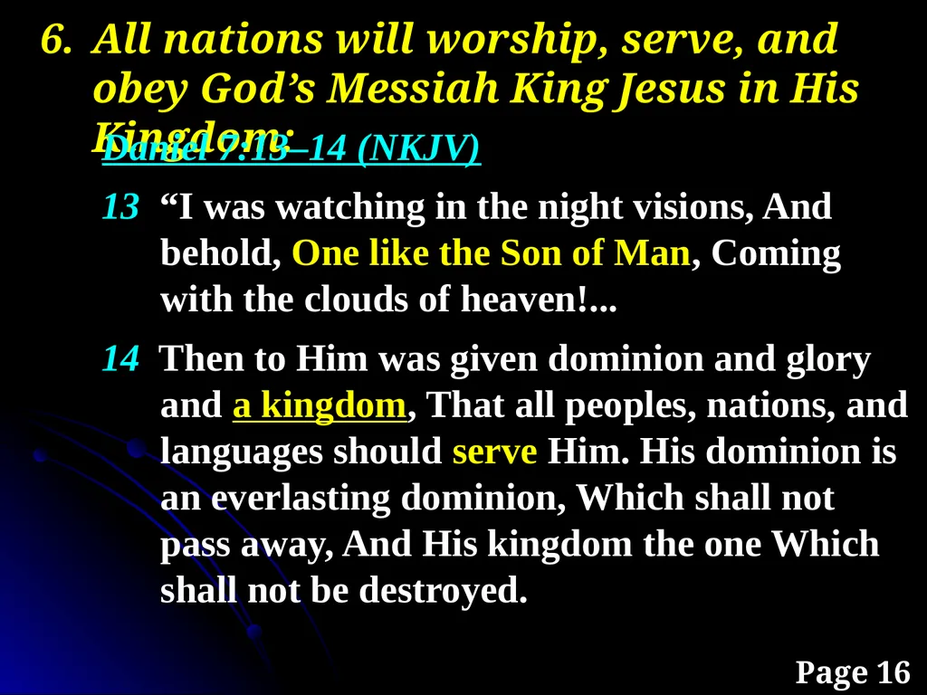 Sanctification “The KINGDOM Future” Page 15 The - slide 30 of 107