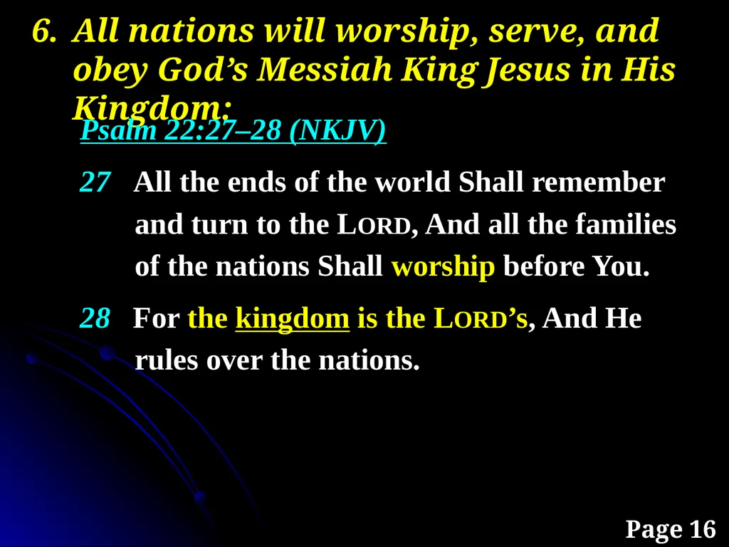 Sanctification “The KINGDOM Future” Page 15 The - slide 31 of 107