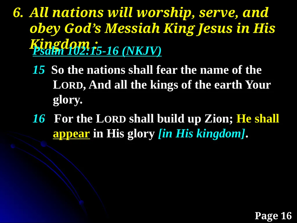Sanctification “The KINGDOM Future” Page 15 The - slide 32 of 107