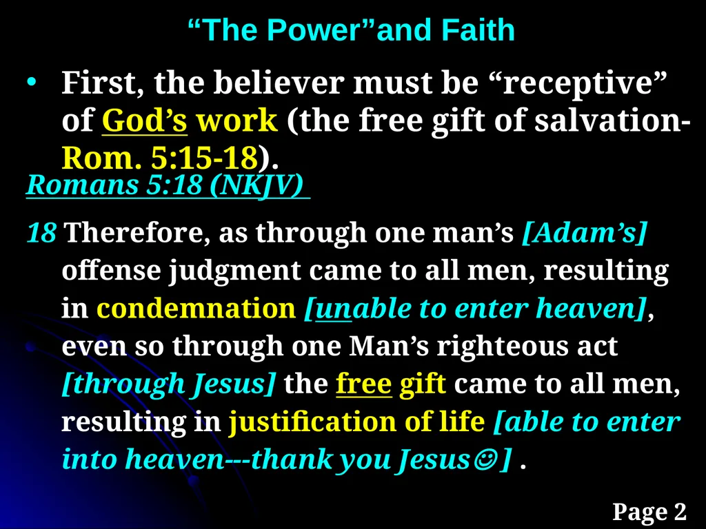 Sanctification “The KINGDOM Future” Page 15 The - slide 71 of 107