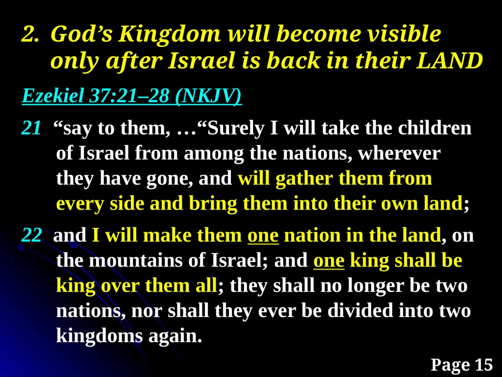 Sanctification “The KINGDOM Future” Page 15 The - slide 16 of 107