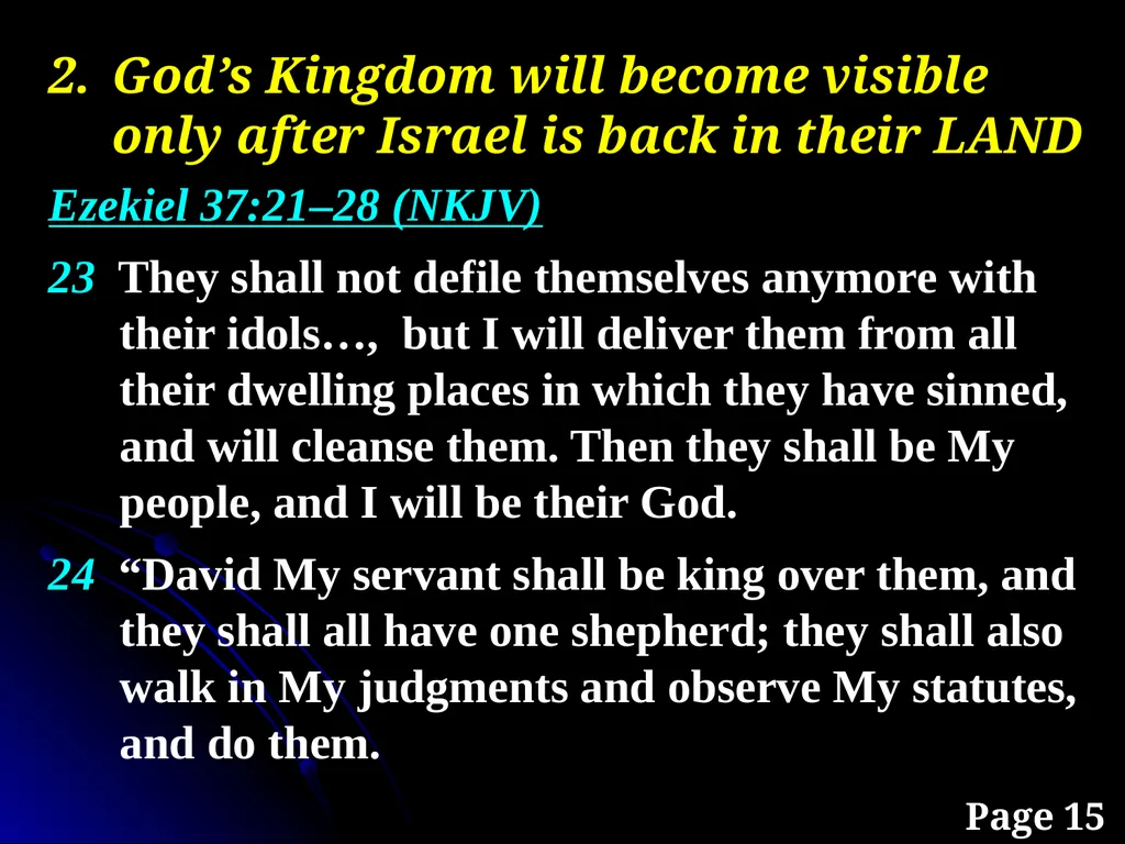 Sanctification “The KINGDOM Future” Page 15 The - slide 17 of 107