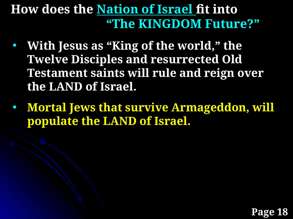 Sanctification “The KINGDOM Future” Page 15 The - slide 48 of 107