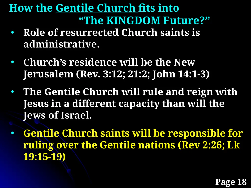 Sanctification “The KINGDOM Future” Page 15 The - slide 44 of 107
