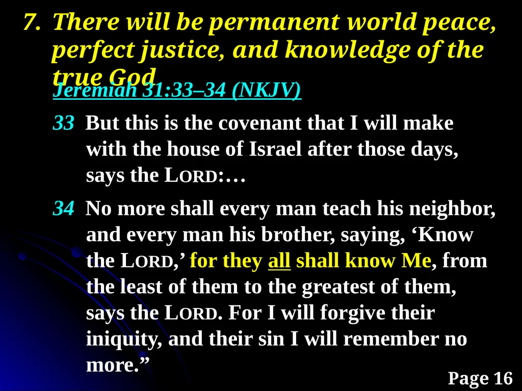 Sanctification “The KINGDOM Future” Page 15 The - slide 36 of 107