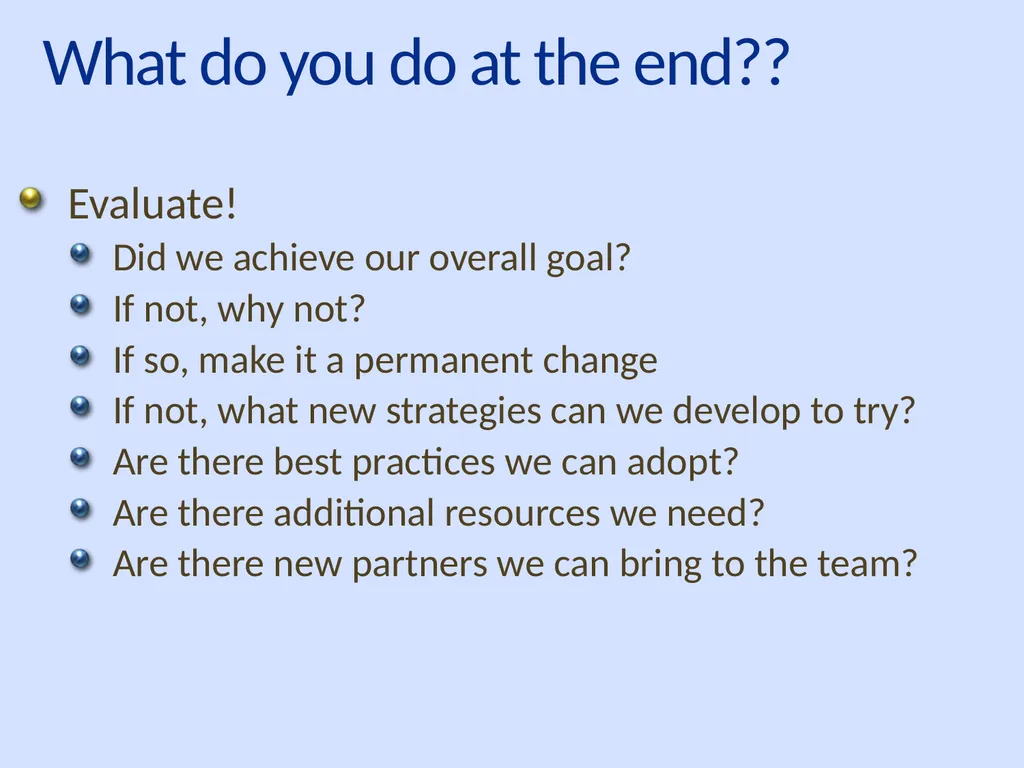 Using QAPI to Improve Care: Putting it to Work in - slide 41 of 49